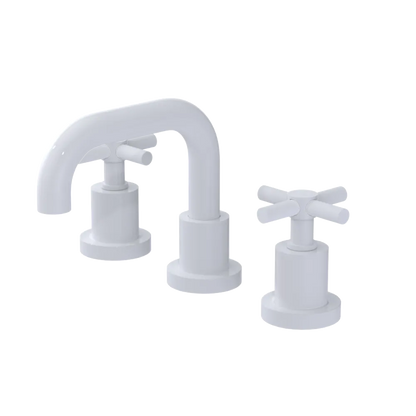 Rubinet Widespread Lav. Set. (less drain) White