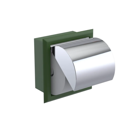 Rubinet RECESSED TOILET PAPER HOLDER Green Envy