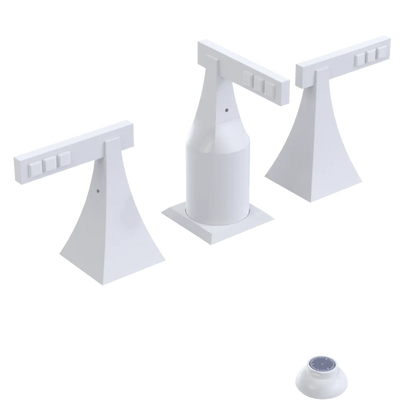 Rubinet Bidet Fitting with Spray, Diverter, and Vacum Breaker (Less Drain) White