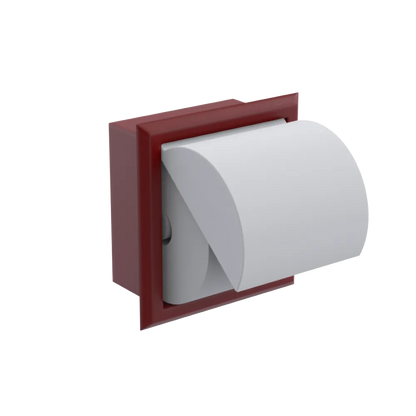 Rubinet RECESSED TOILET PAPER HOLDER Maroon
