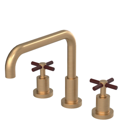 Rubinet Widespread Kitchen Set Satin Gold