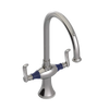 Rubinet Two Handle Single Hole Kitchen Set Polished Nickel