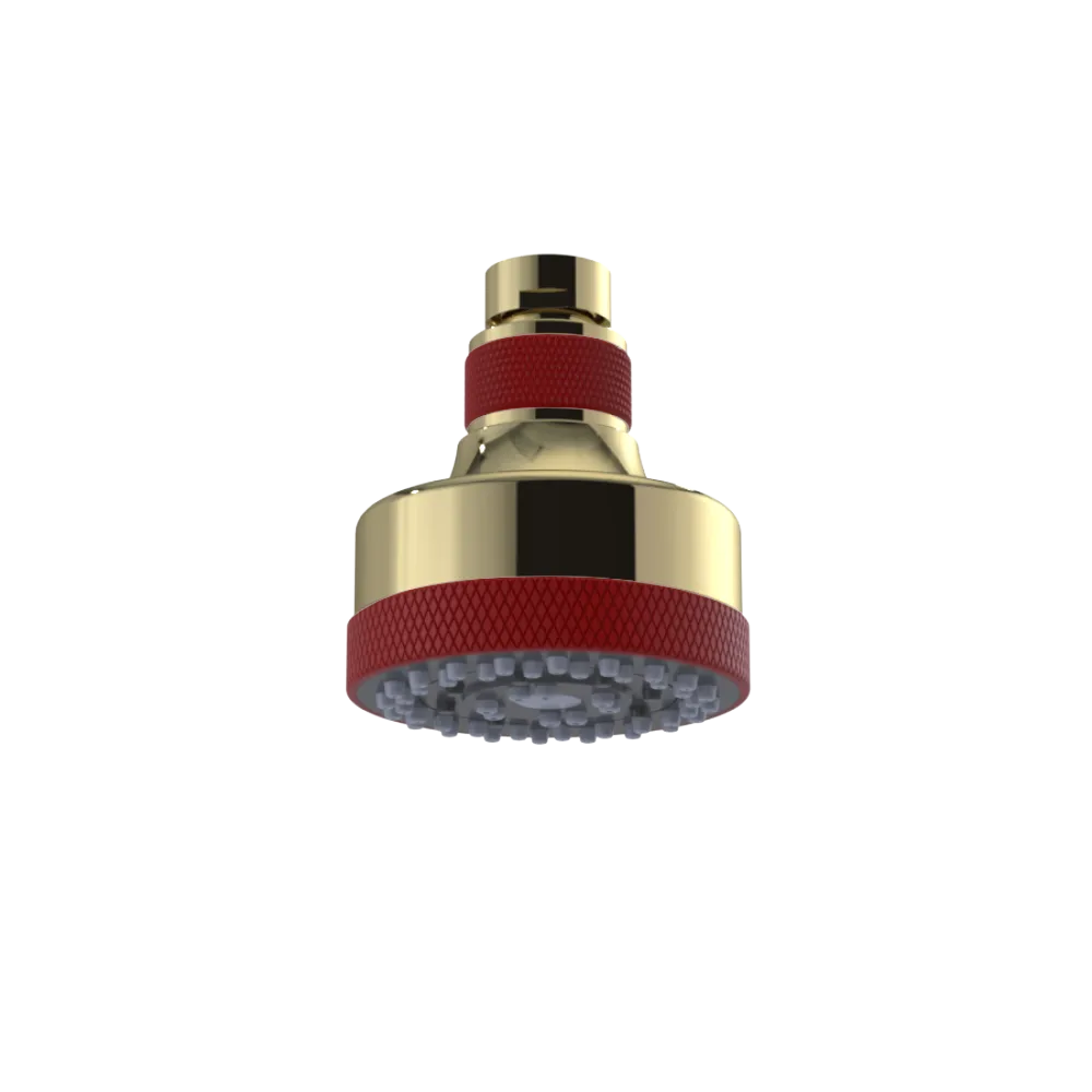 Rubinet 3 FUNCTION SHOWER HEAD Natural Brass