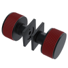 Rubinet Shower Door Knob (set) Matt Black