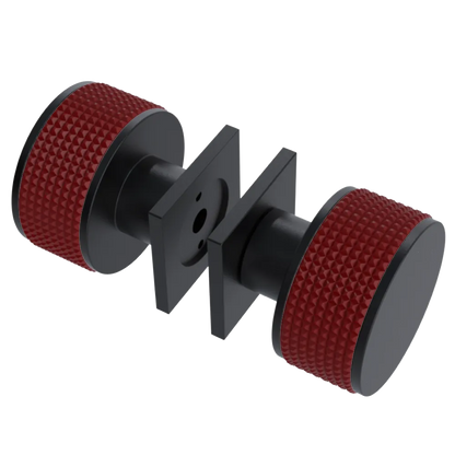 Rubinet Shower Door Knob (set) Matt Black