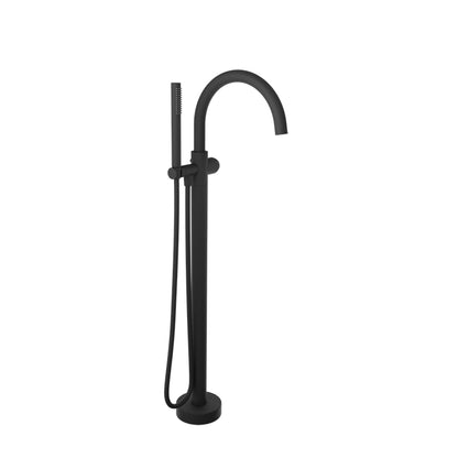 Baril Floor-mounted tub filler with hand shower (without handle)
