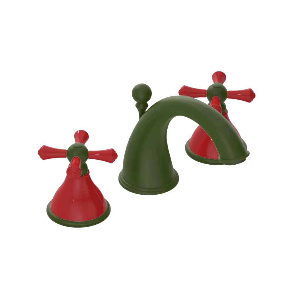 Rubinet Widespread Lav. Set. (less drain) Green Envy