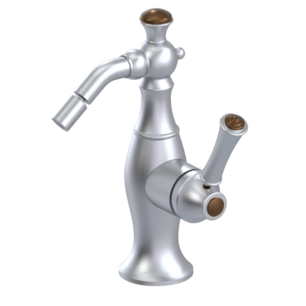 Rubinet Single Control Bidet Fitting (less drain) Satin Chrome
