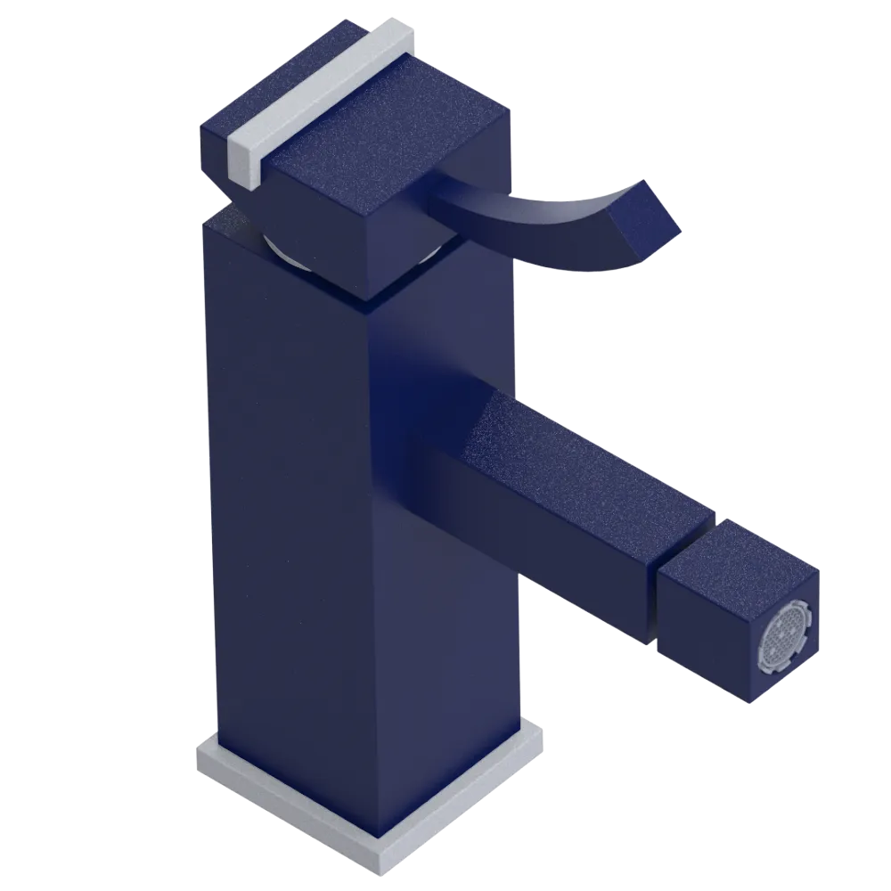 Rubinet Single Control Bidet Fitting (less drain) Midnight Blue