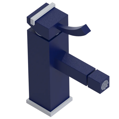 Rubinet Single Control Bidet Fitting (less drain) Midnight Blue