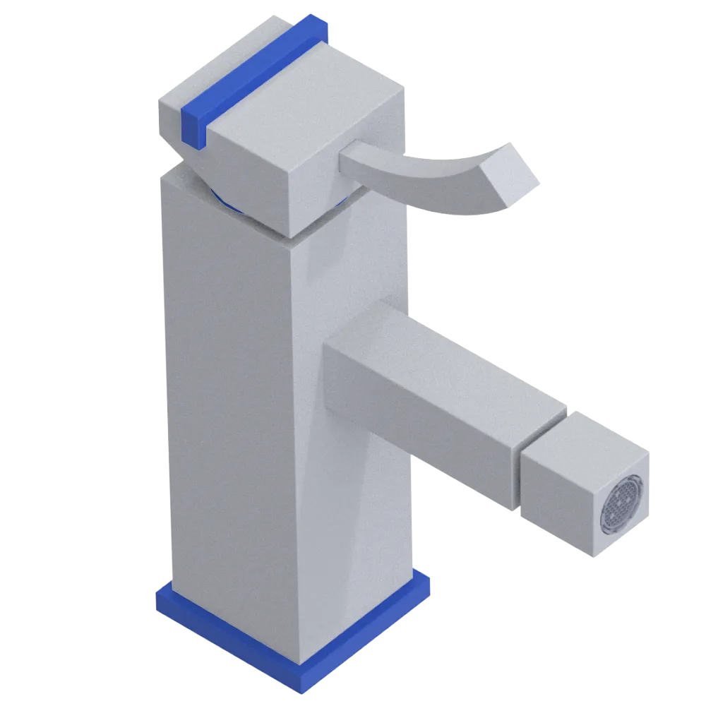 Rubinet Single Control Bidet Fitting (less drain) Matt White