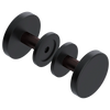 Rubinet Shower Door Knob (set) Matt Black