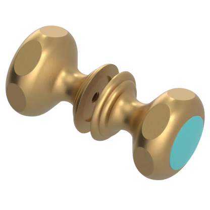 Rubinet Shower Door Knob (set) Satin Gold
