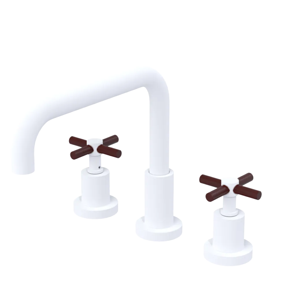 Rubinet Widespread Kitchen Set Matt White