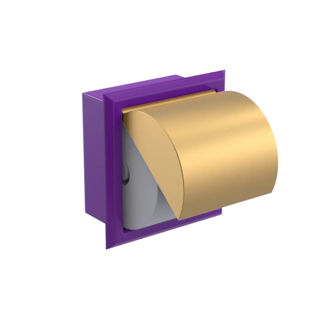 Rubinet RECESSED TOILET PAPER HOLDER Purple Haze