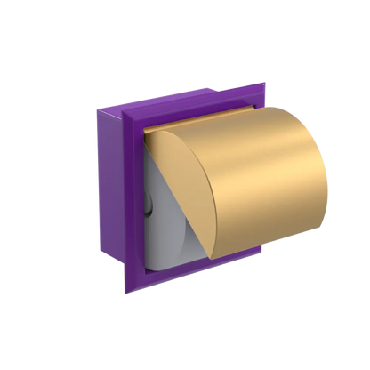Rubinet RECESSED TOILET PAPER HOLDER Purple Haze