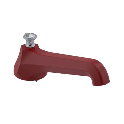 Rubinet Tub Filler Spout Deck Mount Maroon
