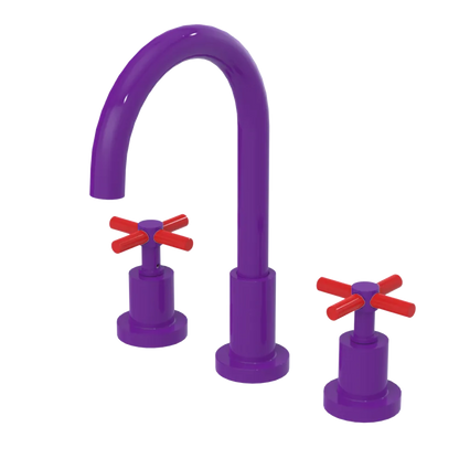 Rubinet Widespread Kitchen Set with LaSalle Spout Purple Haze