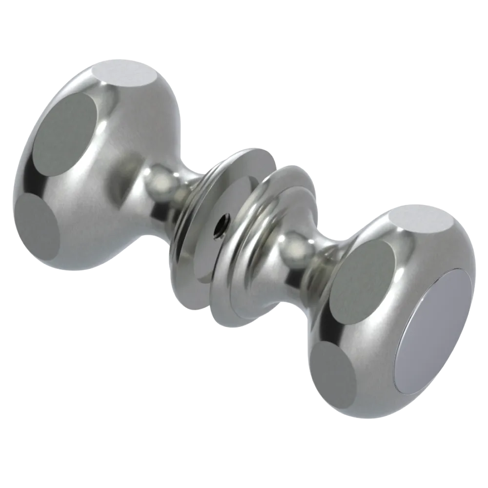 Rubinet Shower Door Knob (set) Satin Nickel