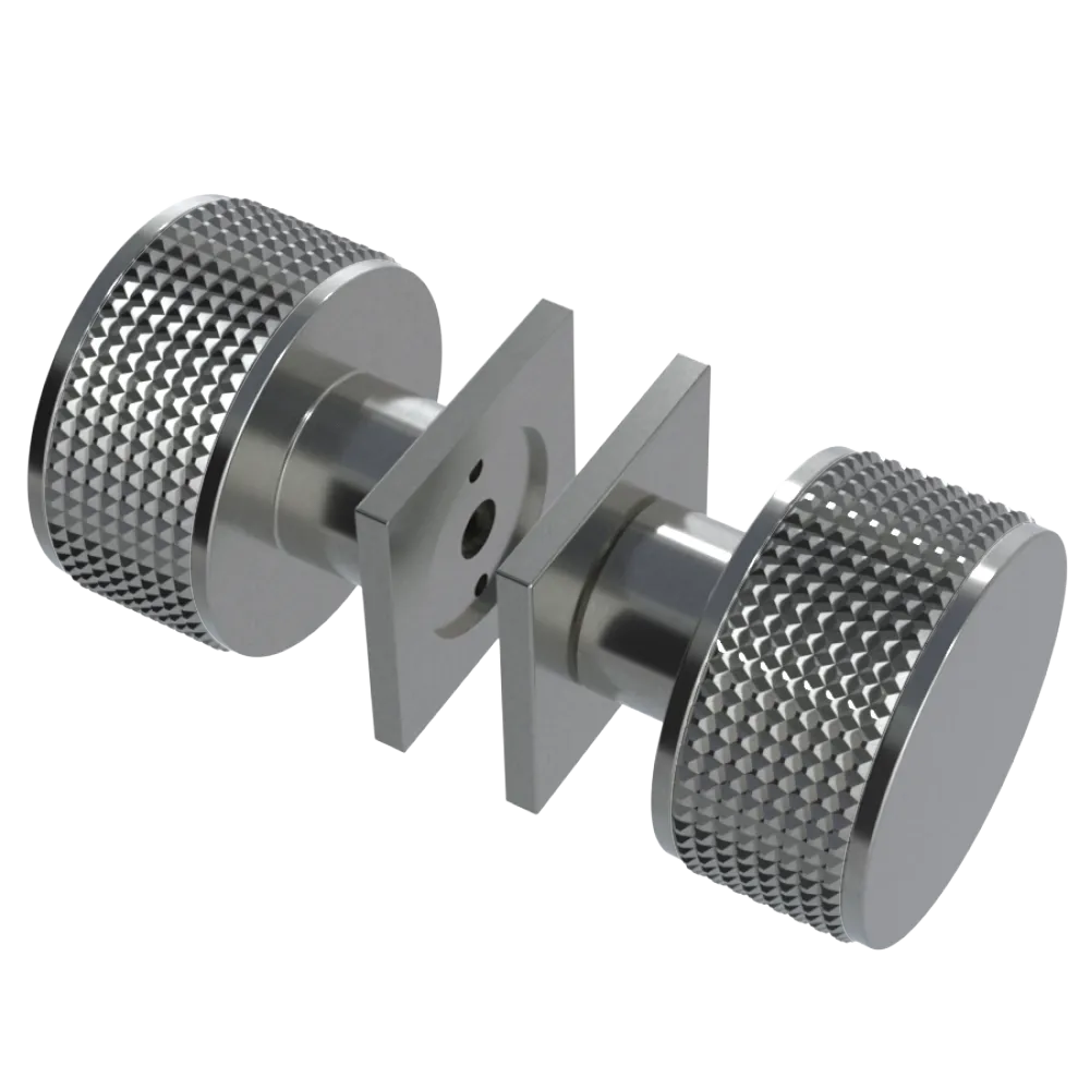 Rubinet Shower Door Knob (set) Satin Nickel
