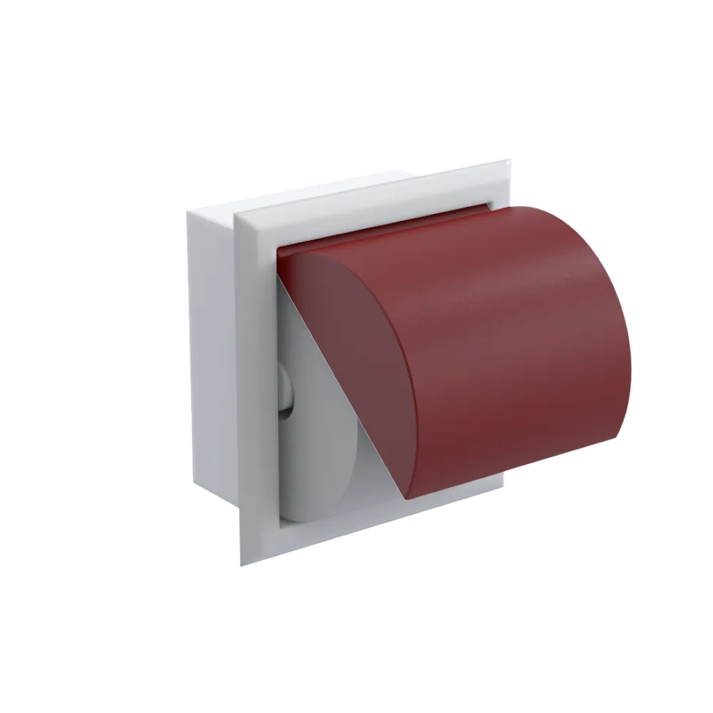 Rubinet RECESSED TOILET PAPER HOLDER White