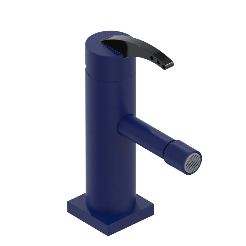 Rubinet Single Control Bidet Fitting (less drain) Midnight Blue
