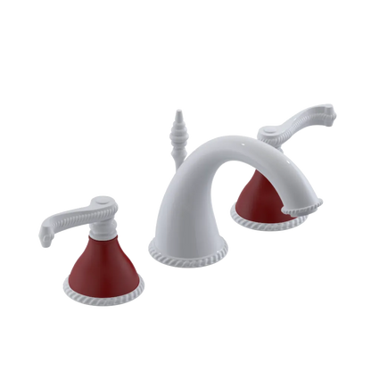 Rubinet Widespread Lav. Set. (less drain) White