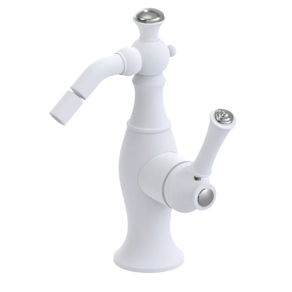 Rubinet Single Control Bidet Fitting (less drain) Matt White