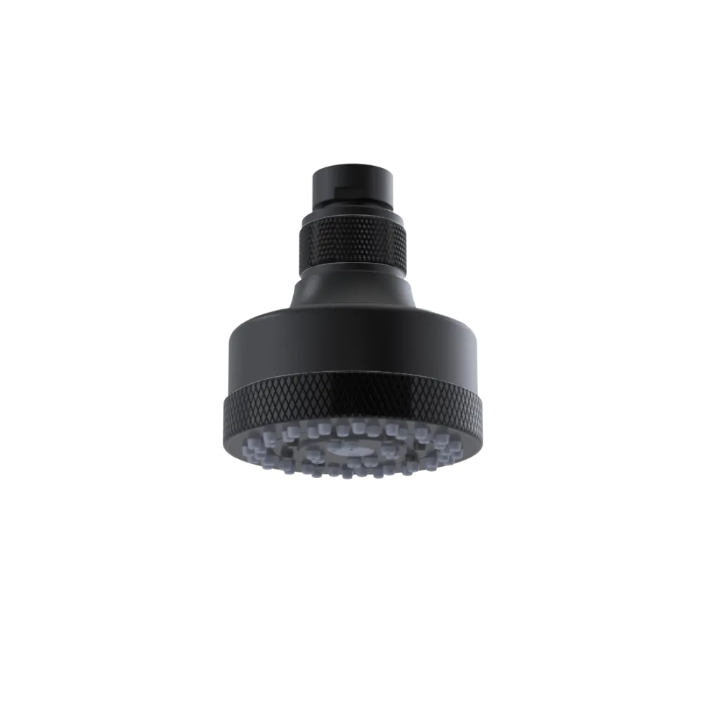 Rubinet 3 FUNCTION SHOWER HEAD Matt Black