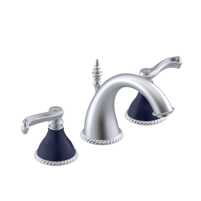 Rubinet Widespread Lav. Set. (less drain) Satin Chrome