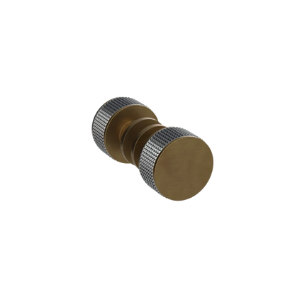 Rubinet Shower Door Knob (set) Antique Brass Matt