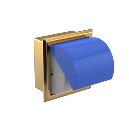 Rubinet RECESSED TOILET PAPER HOLDER Gold
