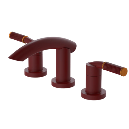 Rubinet Widespread Lav. Set. (less drain) Maroon