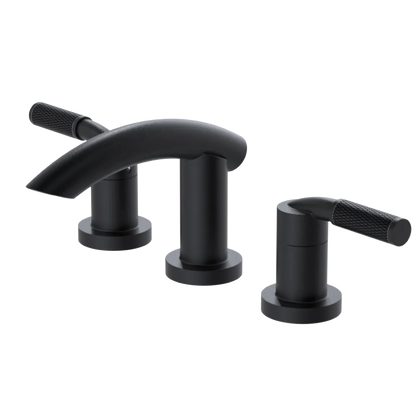 Rubinet Widespread Lav. Set. (less drain) Matt Black