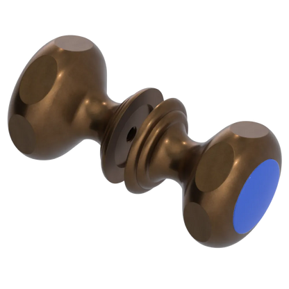 Rubinet Shower Door Knob (set) Tuscan Brass
