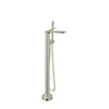 Baril Floor-mounted tub filler with hand shower