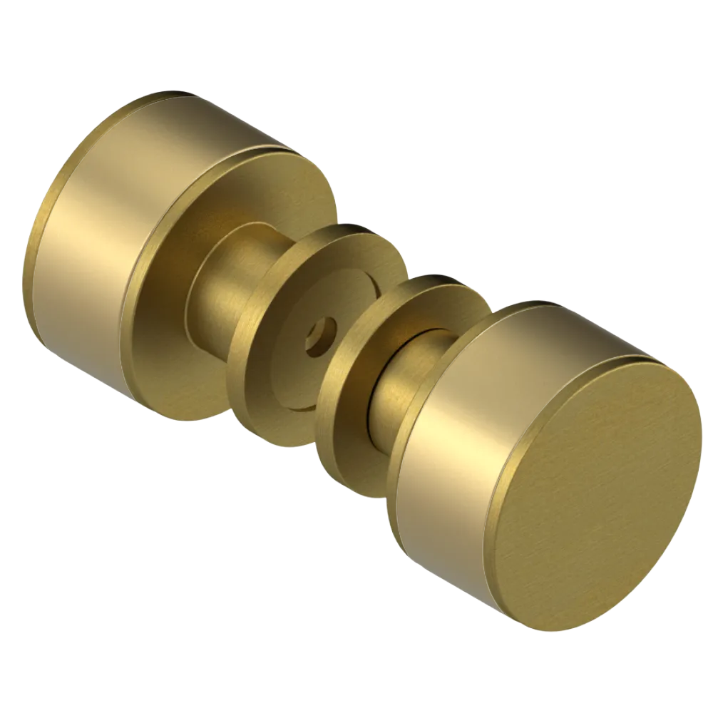 Rubinet Shower Door Knob (set) Antique Brass Matt