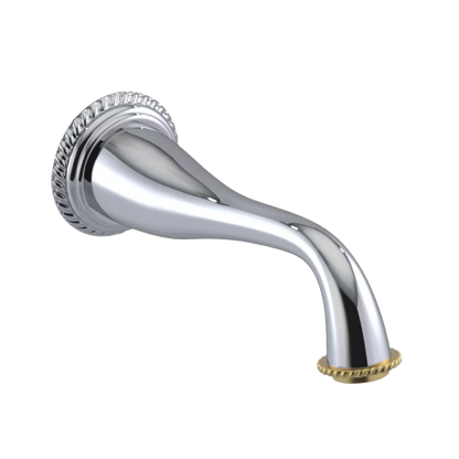 Rubinet Tub Filler Spout Wall Mount Chrome