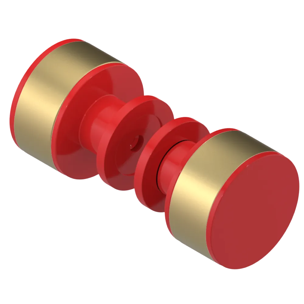 Rubinet Shower Door Knob (set) Red