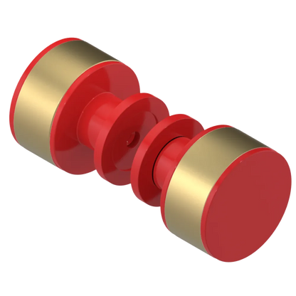 Rubinet Shower Door Knob (set) Red