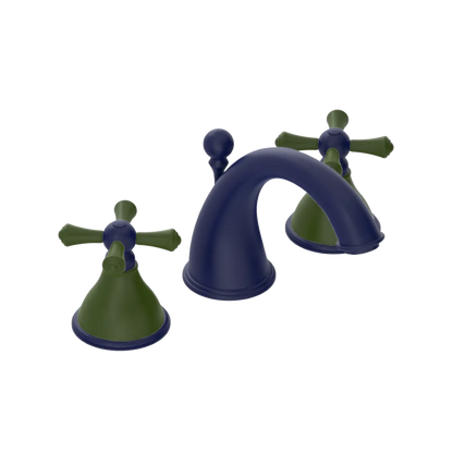 Rubinet Widespread Lav. Set. (less drain) Midnight Blue