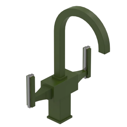 Rubinet Single Hole Dual Handle Lav. Set. (less drain) Green Envy