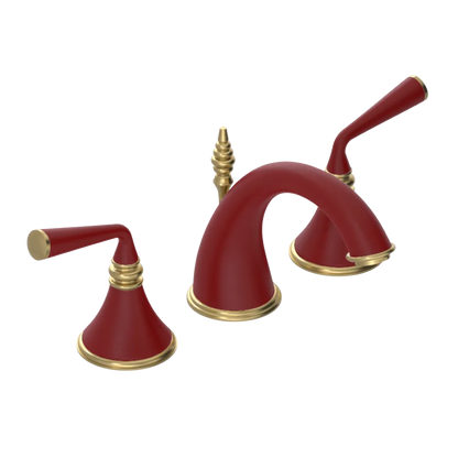 Rubinet Widespread Lav. Set. (less drain) Maroon