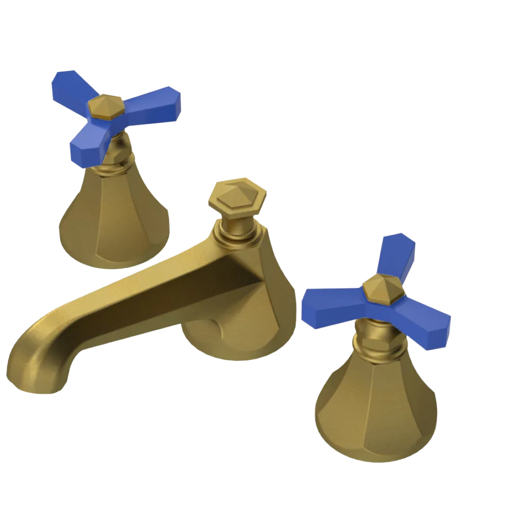 Rubinet Widespread Lav. Set. (less drain) Antique Brass Matt