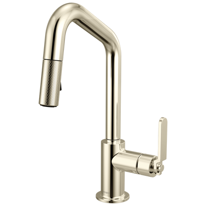 Brizo Pull Down Prep Faucet With Angle Spout Industrial Handle