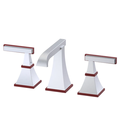 Rubinet Widespread Lav. Set. (less drain) Satin Chrome