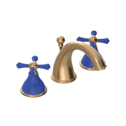 Rubinet Widespread Lav. Set. (less drain) Satin Gold