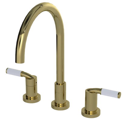 Rubinet Widespread Kitchen Set Natural Brass