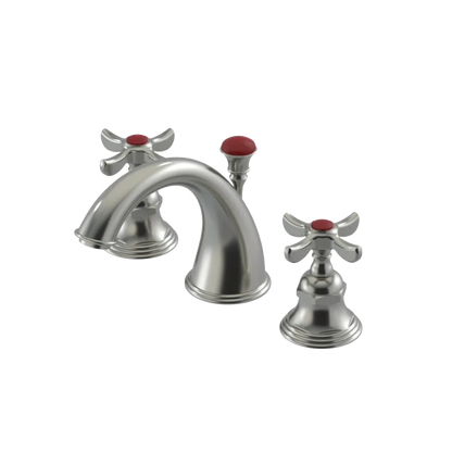 Rubinet Widespread Lav. Set. (less drain) Satin Nickel