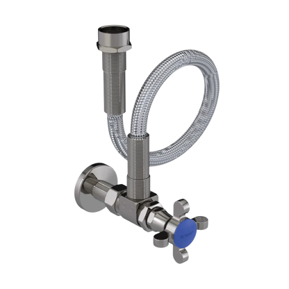 Rubinet Exposed Supply Kit (classic) x2 Polished Nickel